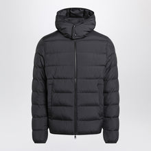  Moncler Black hooded jacket