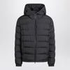 Moncler Black hooded down jacket