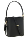 Prada Saffiano Mini Bucket Bag Black