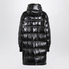 Moncler Grenoble Long glossy black down jacket