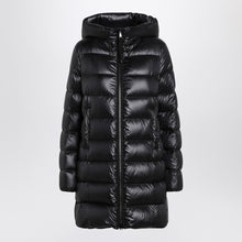  Moncler Black Suyenne down jacket with hood