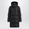 Moncler Litte long black quilted jacket