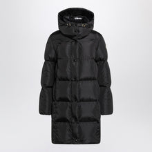  Moncler Litte long black quilted jacket