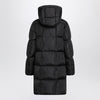 Moncler Litte long black quilted jacket