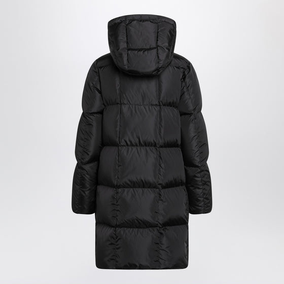 Moncler Litte long black quilted jacket