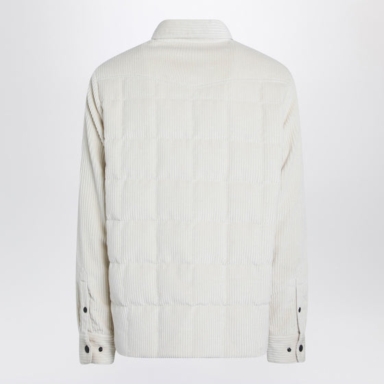 Moncler Grenoble White padded overshirt jacket Gelt