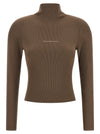 Alexander Wang Logo Ribbed Sweater