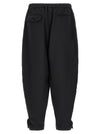 Comme Des Garcons Black Barrel Leg Pants