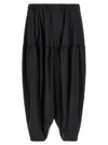 Comme Des Garcons Black Barrel Leg Pants