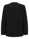 Comme Des Garcons Black Raw Cut Hem Blazer