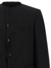 Comme Des Garcons Black Raw Cut Hem Blazer