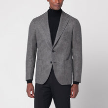  Tagliatore Beige/grey houndstooth jacket