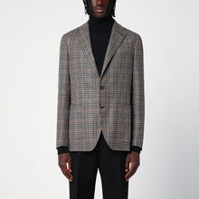  Tagliatore Single-breasted jacket with wool Vichy pattern