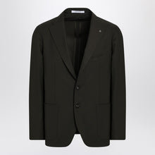  Tagliatore Single-breasted green jacket in virgin wool
