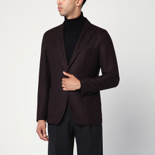  Tagliatore Single-breasted jacket with burgundy pattern