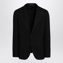  Tagliatore Black single-breasted jacket in wool