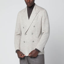  Tagliatore Beige double-breasted wool-blend jacket