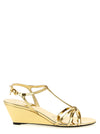 Prada Laminated Leather Sandals