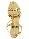 Prada Laminated Leather Sandals