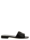 Prada Logo Leather Sandals