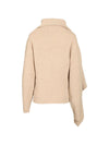 The Attico Roll Neck Scarf Sweater