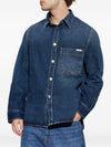 Givenchy Logo Patch Denim Shirt