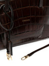 Hidesins Croc-Effect Top Handle Bag