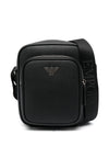 Emporio Armani Leather Top Zip Bag