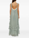 Chloé Ruffled Silk-Mousseline Maxi Dress