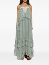 Chloé Ruffled Silk-Mousseline Maxi Dress