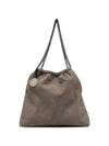 Stella McCartney Faux-Suede Ruched Bag