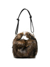 La Milanesa Alva Faux-Fur Shoulder Bag