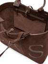 Casadei Suede Logo Tote Bag