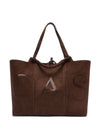 Casadei Suede Logo Tote Bag