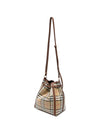 Burberry Check Canvas Drawstring Pouch