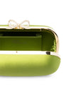 Self-Portrait Bow Crystal Clutch