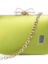 Self-Portrait Bow Crystal Clutch