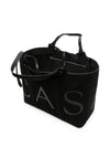 Casadei Suede Logo Tote Bag