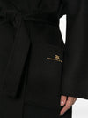 Elisabetta Franchi Coats BLACK