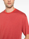 Auralee Wool striped t-shirt