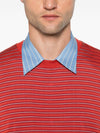Auralee Wool striped t-shirt