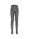 Marine Serre Mongram mesh flock tights