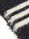 Y-3 3-Stripes Fringed Scarf