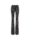 Etro Printed flared trousers