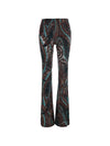 Etro Printed flared trousers
