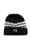 Y-3 Striped Logo Beanie
