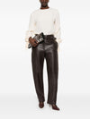 032C Alberta Ferretti Crepe de Chine Blouse