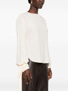 032C Alberta Ferretti Crepe de Chine Blouse