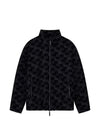 EA7 Allover logo bomber jacket