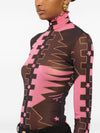Pucci Printed high-neck top